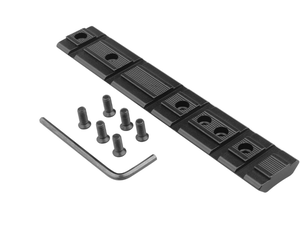 Support d'adaptation long en alliage noir mat, 41g, avec encoches segmentées, kit de fixation complet, installation facile, raccords de modification extérieure - Product Image 6