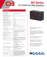 Batería de Plomo-Ácido CSB GP 1272F2 12V 28W