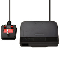 Adaptateur secteur filaire en plastique avec prise US EU AU UK, certifié FCC pour console N64