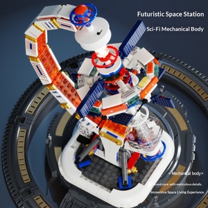 Blocs de construction en plastique ABS compatibles Aerospace <span class=keywords><strong>Dawn</strong></span> Globe, 40 pièces, jouet éducatif, thème animaux et nature, modèle décoratif pour garçons - Product Image 4