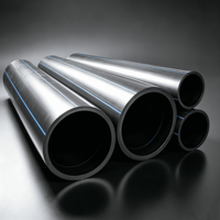 Tuyau d'alimentation en eau potable souterrain en HDPE, tuyau en plastique PE100 de grand diamètre pour projets d'eau municipale, irrigation agricole