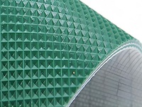 Bande transporteuse en nylon rugueux de taille personnalisée JUXIN, résistante à l'abrasion, à motif chevron, pour les industries du charbon et de l'exploitation minière