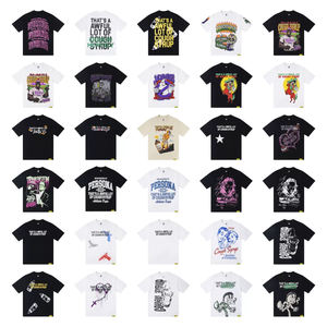 เสื้อยืดลำลองผู้ชายคุณภาพสูง เสื้อผ้ามือสอง ทรงเข้ารูป ผ้าฝ้าย แฟชั่น ระบายอากาศ แขนสั้น สไตล์สุ่มจัดส่ง - Product Image 1