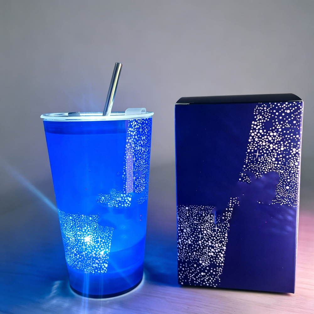 Juego completo azul (taza+tapa+pajita+caja)