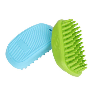 Brosse de massage pour <span class=keywords><strong>chien</strong></span> en silicone pour le dos, brosse de lavage sous la douche en caoutchouc - Product Image 1