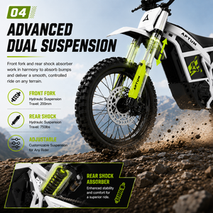Expédition rapide aux États-Unis, APTUM 2C, moto électrique tout-terrain, puissance nominale de 2000 W, frein à disque hydraulique, moto tout-terrain, autonomie de 40-50 km, vitesse de 45 km/h - Product Image 4