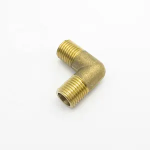 1/2英寸BSP外螺纹90度弯头黄铜管件适配器连接器，用于水燃料气体