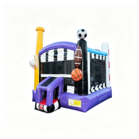 Meilleur prix Justfun JFIC-117 Château gonflable en PVC pour enfants avec installation facile et utilisation en extérieur