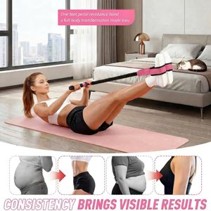 Banda Elástica <span class=keywords><strong>de</strong></span> Resistencia con Pedal para Abdominales, Cuerpo Completo, Yoga <span class=keywords><strong>y</strong></span> Ejercicio en Casa - Product Image 2