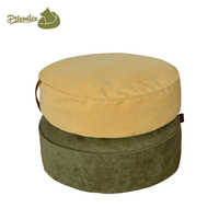 Coussin de lit rond pour chat, simple et populaire avec poignée en cuir, pour lit de chien, cool, pour l'été, tendance 2019