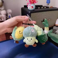 Premium 4 pouces griffe Machine peluche poupée porte-clés mignon sac à dos pendentif petit jouet porte-clés accessoires