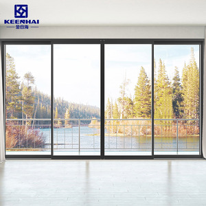 Ventana de puerta de Patio de suelo a techo de madera, pantalla impermeable de alta transmitancia, diseño Simple, ventanas de vidrio de balcón insonorizadas - Product Image 3