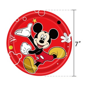 Decoración <span class=keywords><strong>de</strong></span> Fiesta <span class=keywords><strong>de</strong></span> Cumpleaños Infantil con Diseño <span class=keywords><strong>de</strong></span> <span class=keywords><strong>Mickey</strong></span> <span class=keywords><strong>Mouse</strong></span> en Negro y Rojo, Vajilla Desechable, Pancarta, Inserto para Mesa, Mantel, Juego <span class=keywords><strong>de</strong></span> Vasos <span class=keywords><strong>de</strong></span> Papel - Product Image 4
