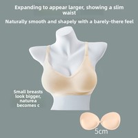 Soutien-gorge push-up sexy et confortable pour femmes à petite poitrine, bonnet 3/4, sans couture, en nylon et élasthanne, sans armatures, avec coussinets épaissis