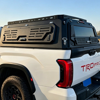 Couverture de benne de camionnette en aluminium rigide, pliable manuellement, trois portes, étanche et verrouillable, type tonneau pour pick-up