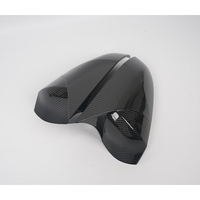 Coque de rétroviseur style klaxon pour Hyundai Tucson 2021-2025, en ABS noir brillant/aspect carbone, avec adhésif 3M, garniture de coque de rétroviseur latéral