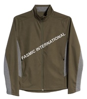 Veste d'entraîneur de football d'hiver pour homme, décontractée, col montant, fermeture éclair, respirante, légère, vêtement d'extérieur, grande taille