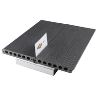 Échantillon Gratuit - Nouveau Revêtement de Terrasse Extérieur en Composite Coextrudé, Couleur Teck, Antidérapant, Étanche et Résistant aux UV, 140*23mm