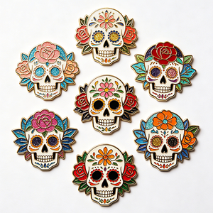 Épingles en émail personnalisées sur le thème des fleurs et des fruits, badges de revers en métal, épingles personnalisées de la série Jardin - Product Image 4