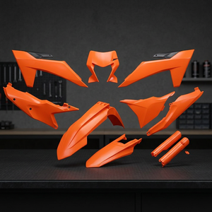 2024-2025 per KTM EXC-F Kit di plastica completa arancione 250 con porta fari accessori moto - Product Image 2