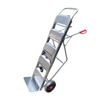 Chariot à eau pliable robuste 200 kg, chariot à main en aluminium pliable, plateforme de rangement, outil à deux roues, OEM
