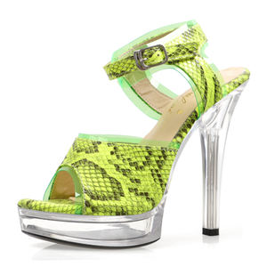 Sandalias de Plataforma de 13 cm para Pole Dance, Zapatos de Tacón Alto con Punta Abierta para Club Nocturno, Zapatos Fetiche Sexys para Bailarina Exótica, Modelo Gótico Elegante para Mujer - Product Image 1