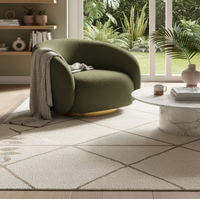Fauteuil de réception de salon de style français, moderne, minimaliste, de luxe léger, pivotant, pour salon de beauté ou villa