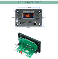 Placa Decodificadora de Audio Bluetooth MP3, Accesorios para Altavoces de Coche, Placa Base, 2*25W, Placa de Decodificación MP3, Placa Amplificadora