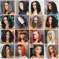 Peluca de Cabello Humano Vietnamita 12A SDD Jerry Curly 13*4 con Encaje Frontal Doble, Peluca Rizada Kinky con Encaje HD Natural para Mujer