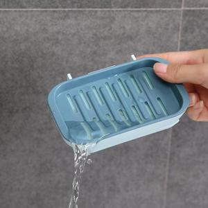 <b>Soap</b> <b>Dish</b> Rack With Drain Rectangular Plastic Wall Mount Suction Cup Self Drain Bathroom <b>Soap</b> <b>Holder</b> - Product Image 3