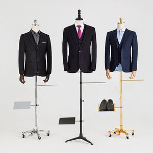 Clothing Store Modern Luxury Suits <strong>Dummy</strong> Flexible Arms White Linen <strong>Clothes</strong> Display Half Body Male Mannequin for Men - Product Image 2