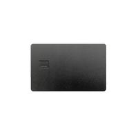 Cartes en métal à fente pour puce FM4442 de crédit Visa vierge personnalisée Carte de crédit en métal en acier inoxydable vierge de 0.8mm