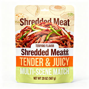 Sachet rétractable à haute barrière en aluminium imprimé par gravure personnalisée, scellé sur 3 côtés, pour <span class=keywords><strong>sauce</strong></span> Tteokbokki <span class=keywords><strong>épicée</strong></span> prête à la cuisson à la vapeur - Product Image 2