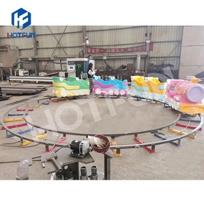 Mini tren de vía eléctrica alimentado por batería de material de acero para niños para parques de atracciones y centros comerciales a la venta - Product Image 2