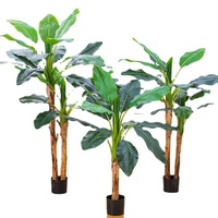 Plantes artificielles en plastique vertes en pot, 1,80 m, grandes plantes d'intérieur, faux bonsaï, palmier Areca, pour mariage, écologiques, résistantes aux UV, décoratives
