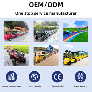 Train touristique électrique d'extérieur en forme de fût à huile, avec autocollants de dessins animés personnalisés, attraction de parc familiale, pour enfants et adultes, vente chaude - Product Image 6