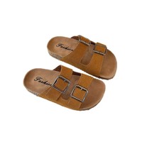 Sandales à enfiler pour garçons, style britannique, mat, antidérapantes, à semelle souple, nouveau modèle rétro d'été, pour enfants, vente en gros