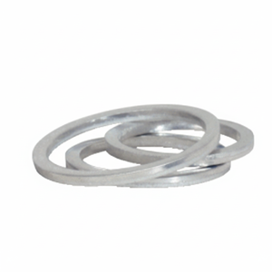 Paquete de 25 juntas de tapón de drenaje de aluminio M13x1.5mm Junta de anillo plano de acero inoxidable con material metálico de cobre Ptfe - Product Image 1