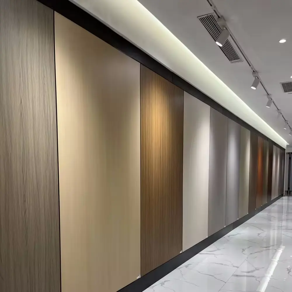 2024 Venta caliente fibra de bambú tablero de pared integrado decoración de interiores Wpc Panel de pared