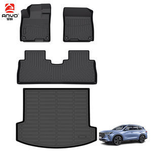 แผ่นรองพื้นรถยนต์ SUV คุณภาพดี ขายส่ง กันน้ำ ทุกสภาพอากาศ ถาดท้ายรถ 3 มิติ วัสดุ TPE สำหรับ GAC GS4 Plus ปี 2021-2024 ปูพื้นท้ายรถ - Product Image 2