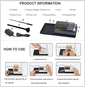 Hawk-matic Semi-Automatic <b>Cigarette</b> 8.0mm Rolling <b>Machine</b> sliver Empty Paper Wrapper Maker Industrial Style for Home Use - Product Image 6