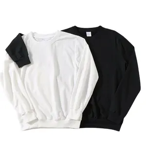 Гуанчжоу, Jwin, пуловер с логотипом на заказ, мужские спортивные толстовки из чистого хлопка с круглым вырезом