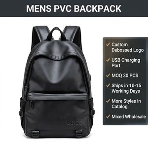 Fashion Brand Logo Custom Wholesale Hot Selling Backpack <strong>Bag</strong> for <strong>Women</strong> Men <strong>Laptop</strong> Backpack High Quality PVC Satchel School <strong>Bag</strong> - Product Image 1