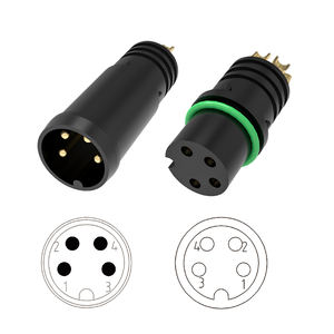 ฉนวนกันความร้อนตัวผู้ตัวเมีย4พิน M8กันน้ำได้แกนยาง IP67 - Product Image 3