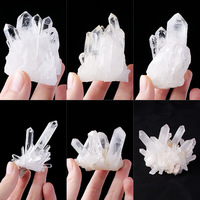 Groupe de Cristaux de Quartz Clair Naturel Bruts, Pointe de Cristal, Spécimen, Géode, Pierre de Guérison, Décoration d'Intérieur, Vente en Gros
