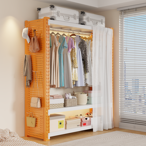 <span class=keywords><strong>Perchero</strong></span> de Almacenamiento Minimalista para el Hogar con Estructura de Acero, Multifuncional, Fácil de Montar, <span class=keywords><strong>Perchero</strong></span> de Pie para Ropa de Dormitorio - Product Image 3