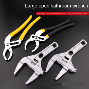 Kit de reparación de plomería para baño, llave ajustable que incluye llave abierta grande para uso en baño - Product Image 3