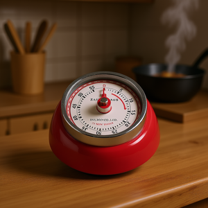 Zassenhaus Kitchen <b>Timer</b> 55 Min Red Retro Style <b>Timer</b> - Product Image 3