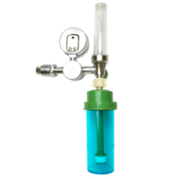 Portable OEM hôpital médical haute pression jauge bouteille de gaz respiration oxygène débitmètre régulateur avec bouteille d'humidificateur