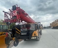 Grue sur camion Sany STC500C5 d'occasion, 50 tonnes, 4 essieux, machine de levage mobile, bon état, grue sur camion Sany STC50C5 d'occasion, 50 tonnes